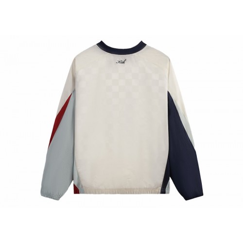 Оригинальный шмот Kith Checkered Satin Dayton Combo Pullover Sandrift