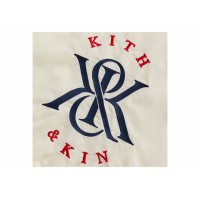 Kith Checkered Satin Dayton Combo Pullover Sandrift