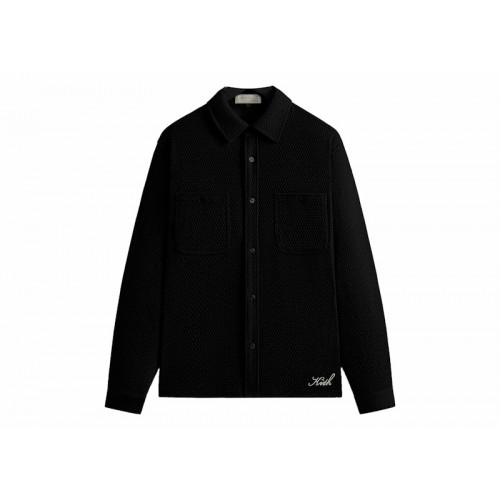 Оригинальный шмот Kith Chenille Tweed Apollo Shirt Black