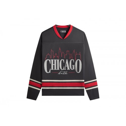 Kith Chicago Long Sleeve Malik Jersey Black