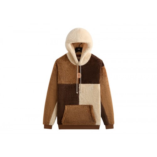 Оригинальный шмот Kith Color-Blocked Plush Hoodie Curb