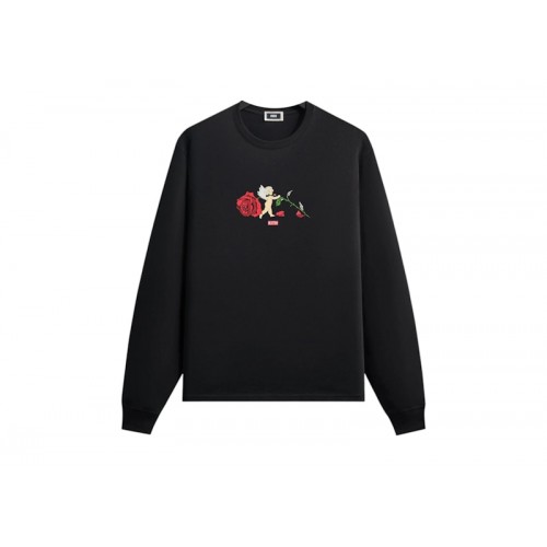 Kith Cupid Rose Long Sleeve Tee Black
