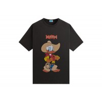 Kith Disney Donald Duck Cowboy Vintage Tee Black