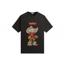 Kith Disney Donald Duck Cowboy Vintage Tee Black