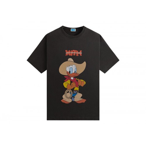 Оригинальный шмот Kith Disney Donald Duck Cowboy Vintage Tee Black