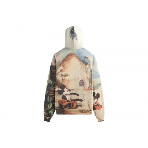 Оригинальный шмот Kith Disney Donald Duck Hawaiian Vintage Nelson Hoodie White