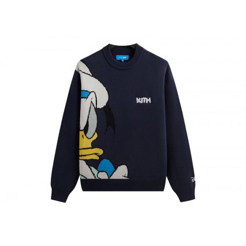 Оригинальный шмот Kith Disney Donald Duck Lewis Crewneck Sweater Nocturnal