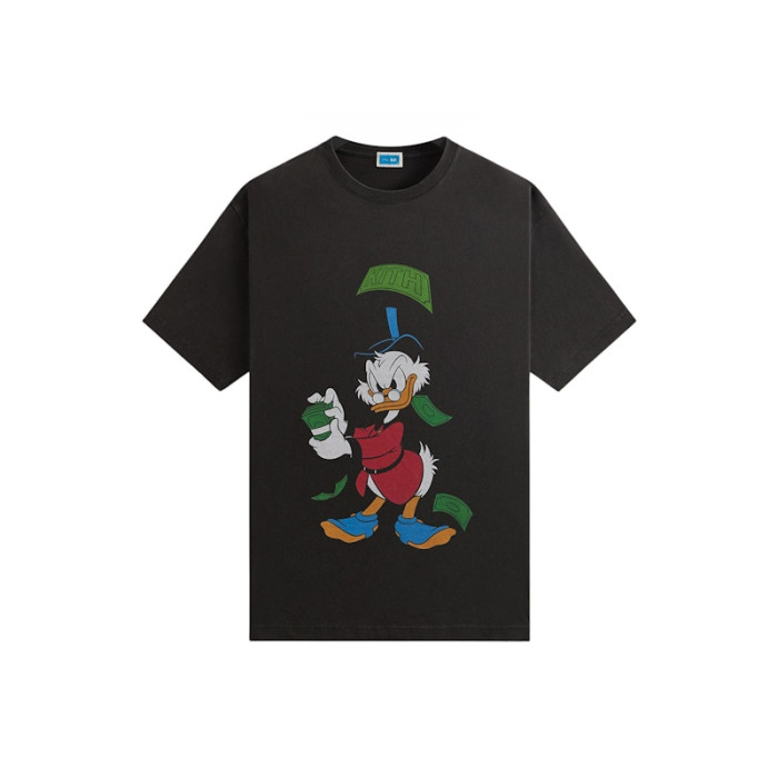 Оригинальный шмот Kith Disney Donald Duck Scrooge Dollar Vintage Tee Black