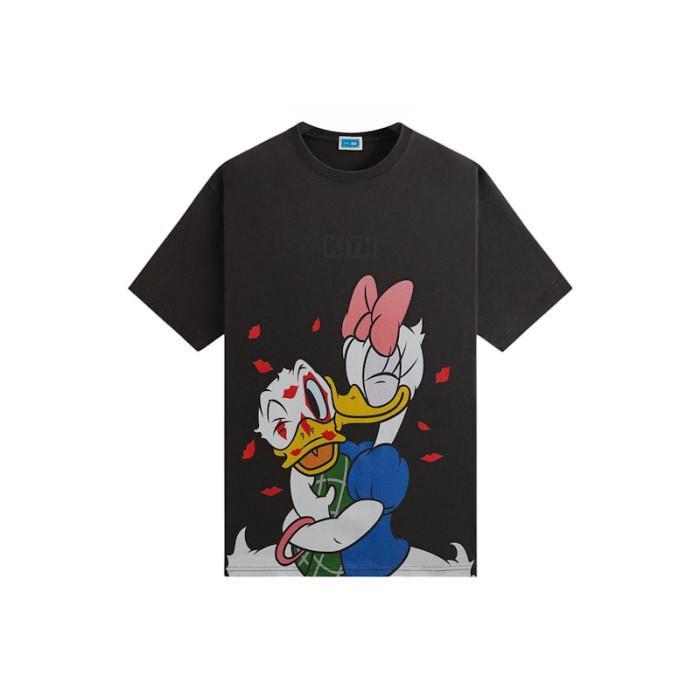 Оригинальный шмот Kith Disney Donald Duck Smooch Vintage Tee Black