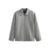 Kith Double Knit Coaches Jacket Light Heather Grey