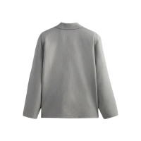 Kith Double Knit Coaches Jacket Light Heather Grey