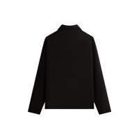 Kith Felted Jersey Lane Coaches Jacket Black