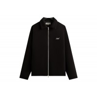Kith Felted Jersey Lane Coaches Jacket Black