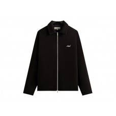 Kith Felted Jersey Lane Coaches Jacket Black