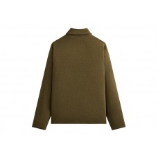 Kith Felted Jersey Lane Coaches Jacket Brush