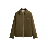 Kith Felted Jersey Lane Coaches Jacket Brush