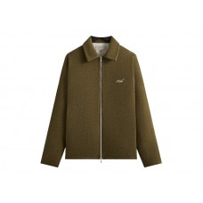 Kith Felted Jersey Lane Coaches Jacket Brush