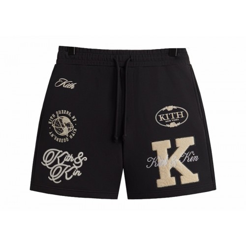 Оригинальный шмот Kith Fleece Curtis Short Black