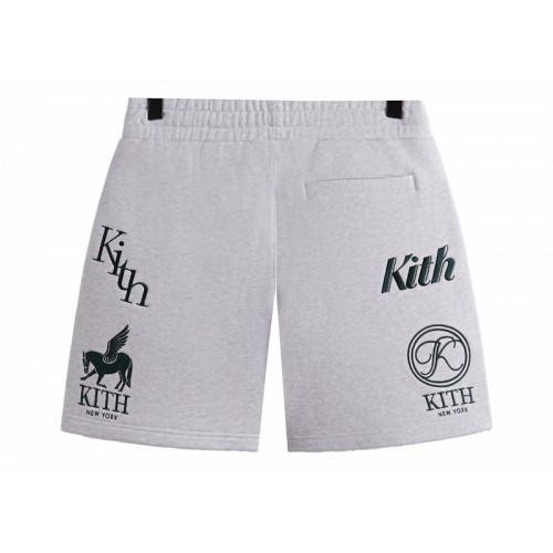 Оригинальный шмот Kith Fleece Curtis Short Light Heather Grey