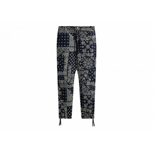 Оригинальный шмот Kith Flocked Deconstructed Bandana Mercer 8 Pant Nocturnal