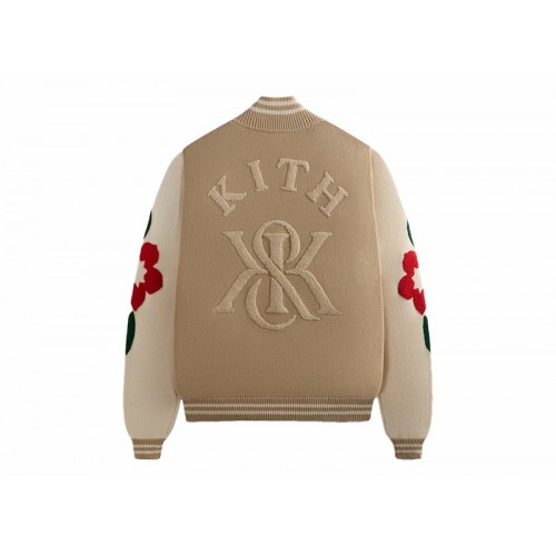 Оригинальный шмот Kith Floral Crest Wyona Full Zip Sweater Canvas