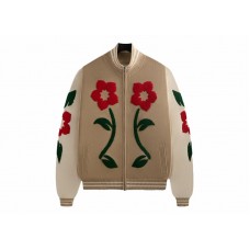 Kith Floral Crest Wyona Full Zip Sweater Canvas