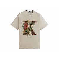 Kith Floral K Vintage Tee Sandrift