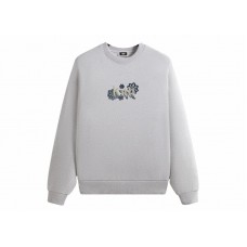 Kith Floral Lace Nelson Crewneck Light Heather Grey