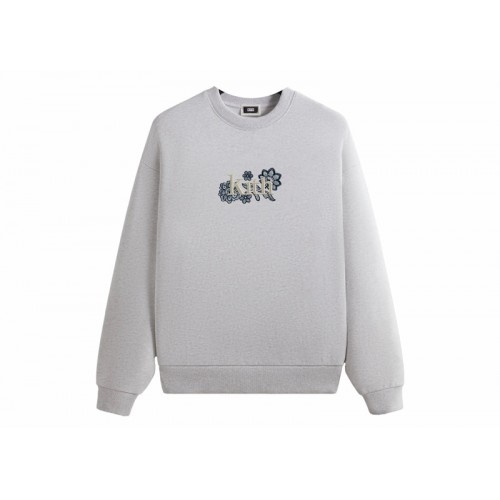 Оригинальный шмот Kith Floral Lace Nelson Crewneck Light Heather Grey