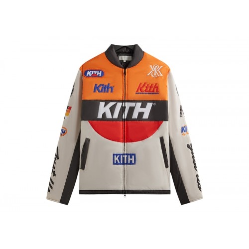 Оригинальный шмот Kith Full Zip Brixton Puffed Shirt Jacket Sandrift