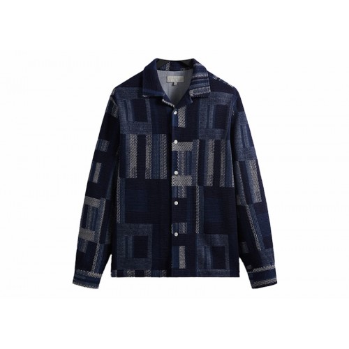 Оригинальный шмот Kith Geometric Knit Cohen Shirt Nocturnal