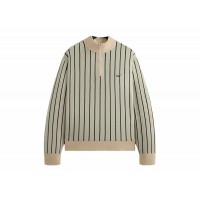 Kith Harmon Quarter Zip Mock Neck Sandrift
