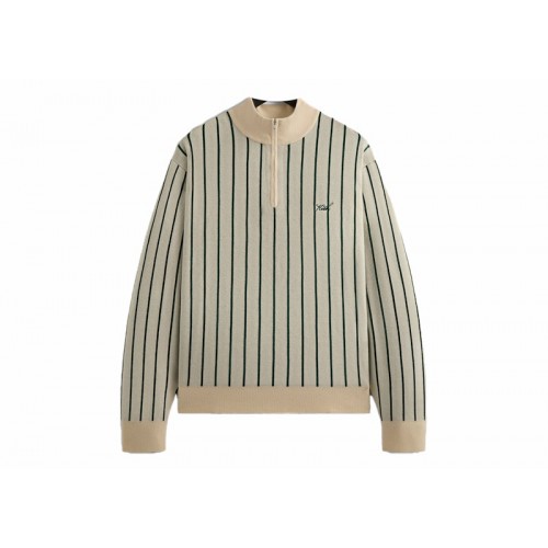 Оригинальный шмот Kith Harmon Quarter Zip Mock Neck Sandrift