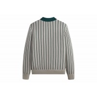 Kith Harmon Rugby Pullover Sweater Light Heather Grey