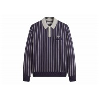 Kith Harmon Rugby Pullover Sweater Nocturnal Heather