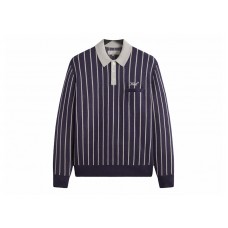 Kith Harmon Rugby Pullover Sweater Nocturnal Heather