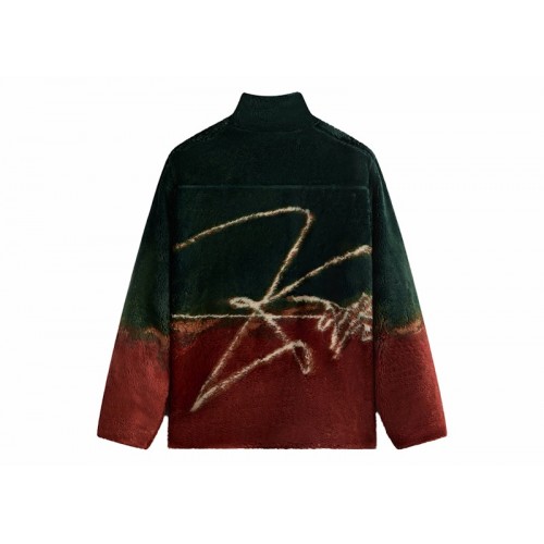 Оригинальный шмот Kith Hazy Script Harper Vintage Sherpa Full Zip Jacket Stadium