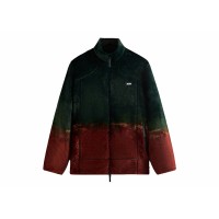 Kith Hazy Script Harper Vintage Sherpa Full Zip Jacket Stadium