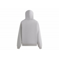 Kith Interlock Williams V Full Zip Hoodie Light Heather Grey