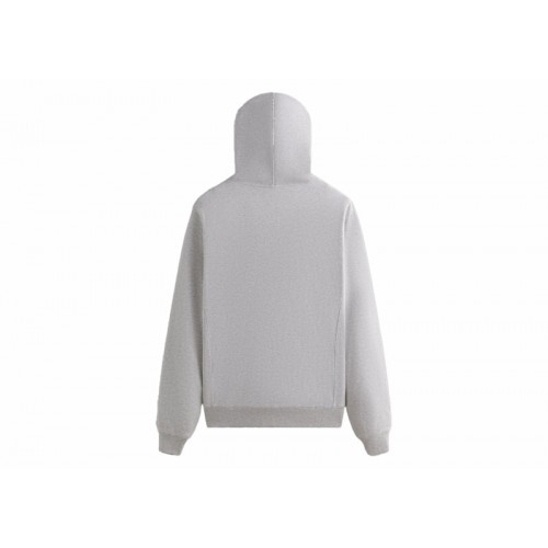 Оригинальный шмот Kith Interlock Williams V Full Zip Hoodie Light Heather Grey