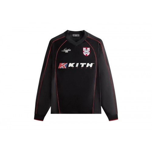Kith London Long Sleeve Agu Soccer Jersey Black