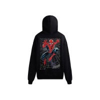 Kith Marvel Spider-Man Web Logo Hoodie Black