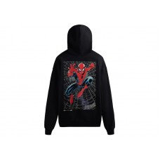 Kith Marvel Spider-Man Web Logo Hoodie Black