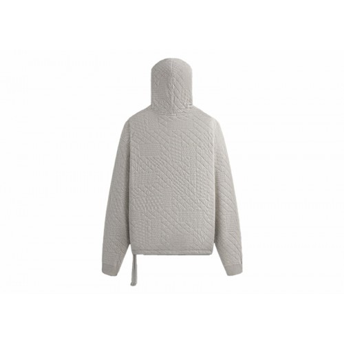 Оригинальный шмот Kith Mixed Stitch Interlock Williams III Hoodie Light Heather Grey