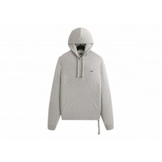 Kith Mixed Stitch Interlock Williams III Hoodie Light Heather Grey