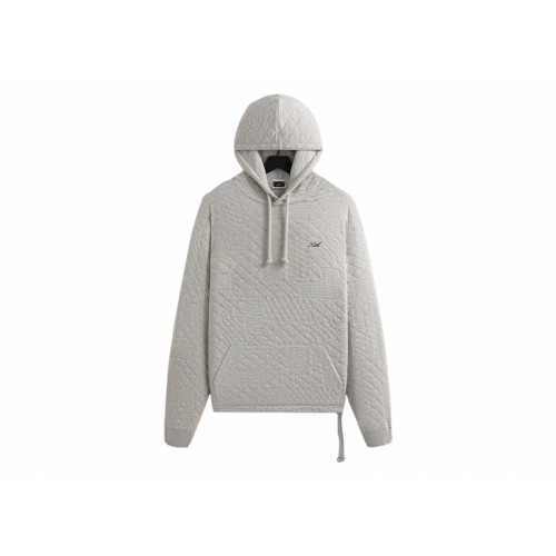 Оригинальный шмот Kith Mixed Stitch Interlock Williams III Hoodie Light Heather Grey