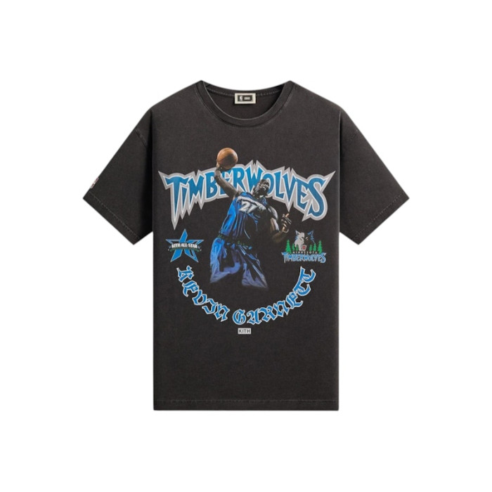 Kith NBA All-Star Minnesota Timberwolves Kevin Garnett Vintage Tee Black
