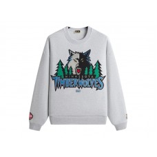 Kith NBA All-Star Minnesota Timberwolves Nelson Crewneck Light Heather Grey