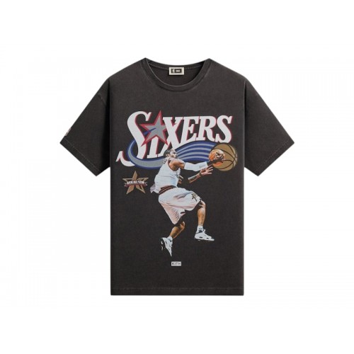 Kith NBA All-Star Philadelphia 76ers Allen Iverson Vintage Tee Black
