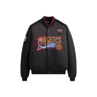Kith NBA All-Star Philadelphia 76ers Bomber Jacket Black